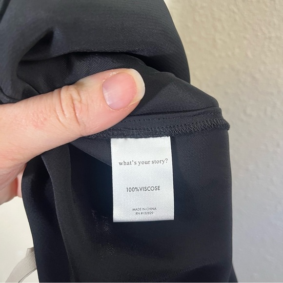 WEEKEND STORIES x REVOLVE Kyla Black Satin Jumpsuit - Picture 9 of 10